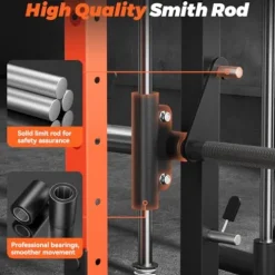 FEIERDUN Smith Machine FOR01 Home Gym Power Cage Orange