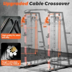 FEIERDUN Smith Machine FOR01 Home Gym Power Cage Orange