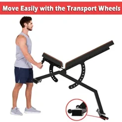 FEIERDUN Weight Bench Black-Parallel Bars