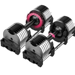 FF Finer Form Adjustable Dumbbells 5-32.5 LBs Chrome