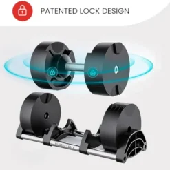 FF Finer Form NUOBELL Adjustable Dumbbell Pair 5-80 lbs Ash