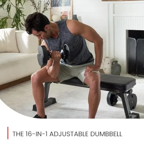 FF Finer Form NUOBELL Adjustable Dumbbell Pair 5-80 lbs Ash