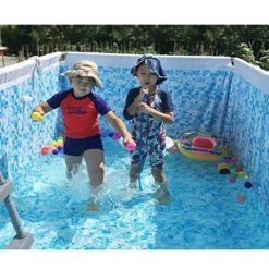 FFCJJDS Ultra Frame Swimming Pool Set with Filter Pump, Ladder & Pool Cover