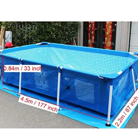 FFCJJDS Ultra Frame Swimming Pool Set with Filter Pump, Ladder & Pool Cover