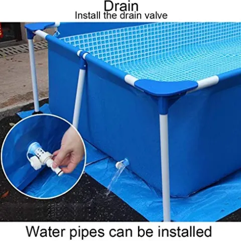 FFCJJDS Ultra Frame Swimming Pool Set with Filter Pump, Ladder & Pool Cover