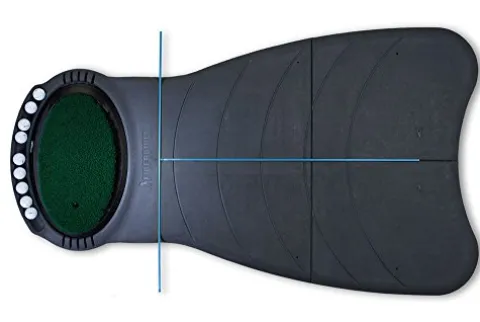 Fiberbuilt Golf 5’ x 3’ Practice Station Black