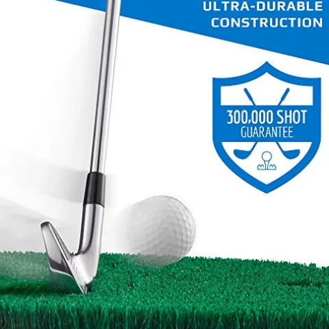 Fiberbuilt Golf 5’ x 3’ Practice Station Black