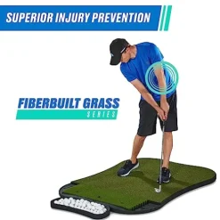 Fiberbuilt Golf Hourglass Pro Studio Mat Kit Green