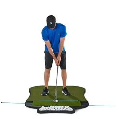Fiberbuilt Golf Hourglass Pro Studio Mat Kit Green