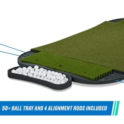 Fiberbuilt Golf 6’x4′ Hourglass Pro Studio Mat Kit Green