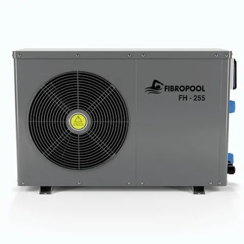 FibroPool Swimming Pool Heat Pump FH255 55,000 BTU Gray