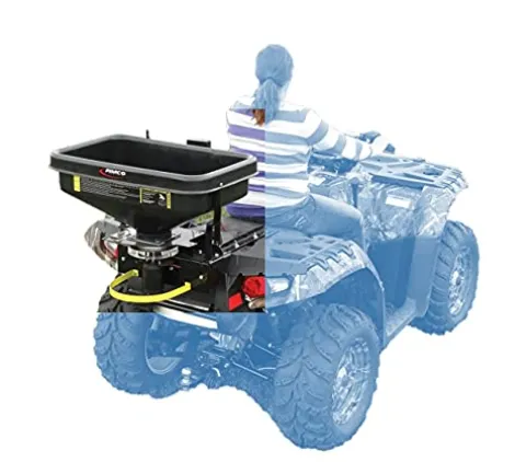 Fimco ATV Dry Material Spreader 12V Polymer Hopper 145 lbs