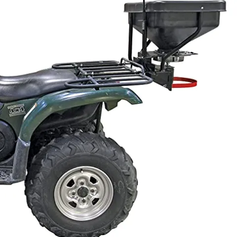 Fimco ATV Dry Material Spreader 12V Polymer Hopper 145 lbs