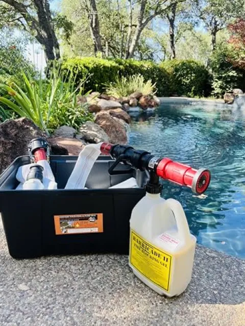 FireFighter1 Fire Hose for Pool Pumps 100′ with Installation Kit