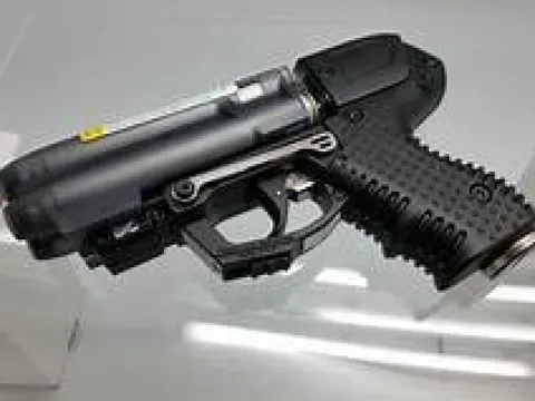 FIRESTORM JPX 6C-S Black Bundle Pepper Spray with Practice Magazine and Holster