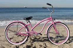Firmstrong Bella Classic Women’s Beach Cruiser Bicycle Pink