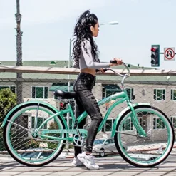 Firmstrong Bella Classic Women’s Beach Cruiser Bicycle Mint Green