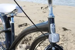 Firmstrong Bella Fashionista 3-Speed Beach Cruiser Bicycle 26-Inch Matte Black/Pink Rims