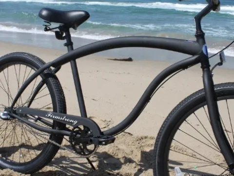 Firmstrong Bruiser Man 3-Speed Beach Cruiser Bicycle Matte Black
