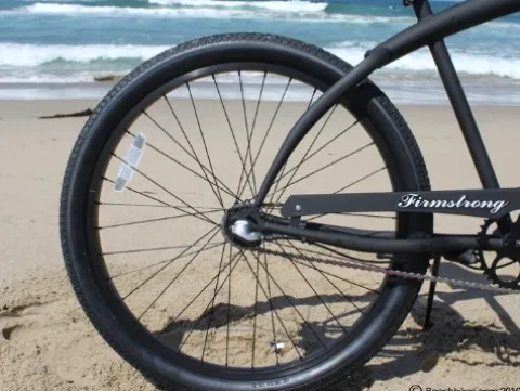Firmstrong Bruiser Man 3-Speed Beach Cruiser Bicycle Matte Black