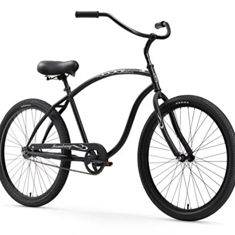 Firmstrong Chief Man Single Speed Beach Cruiser Bicycle Matte Black