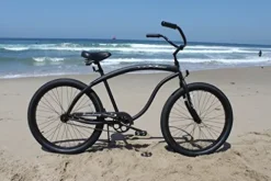 Firmstrong Men’s Beach Cruiser Bike 21-Speed 26-Inch Matte Black
