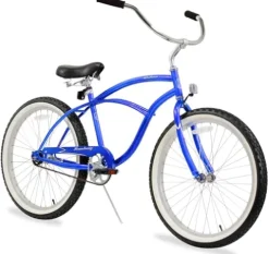 Firmstrong Urban Man Beach Cruiser Bike Mens Bicycle 24-Inch 1-Speed Royal Blue