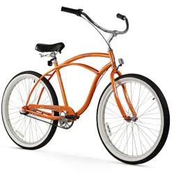 Firmstrong Urban Man Beach Cruiser Bike 26-Inch 3-Speed Orange