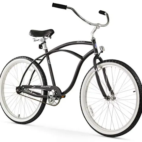 Firmstrong Urban Men’s Beach Cruiser Bike Single Speed 26 Inch Matte Black