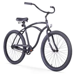 Firmstrong Urban Men’s Beach Cruiser Bike Single Speed 26 Inch Aluminum Matte Black