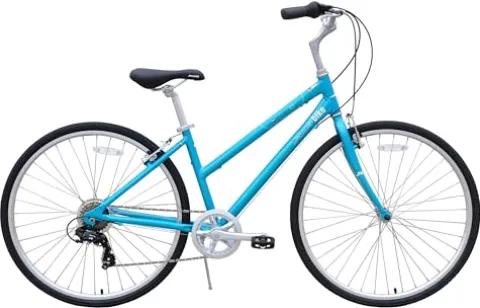 Firth Sports CT Explorer 7 Speed Women’s 700C Hybrid Bicycle Lightweight Aluminum Alloy Frame Light Blue