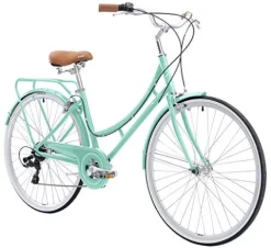FIRTH SPORTS Nadine SE Women’s Aluminum Step-Thru City Bike Green