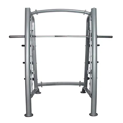 Fitness First Smith Machine with Olympic Weight Plate Storage Silver