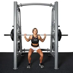 Fitness First Smith Machine with Olympic Weight Plate Storage Silver