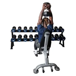 Fitness First Urethane Encased Dumbbells 100lbs Black