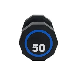 Fitness First Urethane Encased Dumbbells 100lbs Black