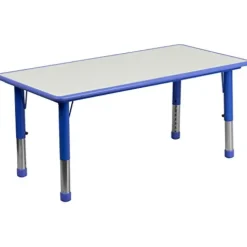 Flash Furniture Wren Blue Height Adjustable Activity Tables Set of 6