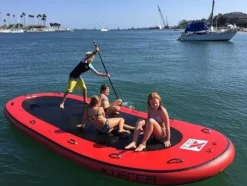 FOKAI Inflatable PVC Oversized SUP Paddle Board Surf Board Raft Boat as Picture Show