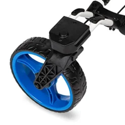 Founders Club Swerve 3 Wheel Push Pull Golf Cart White Blue