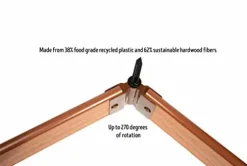 Frame It All Classic Sienna Raised Garden Bed 4′ x 16′ x 16.5