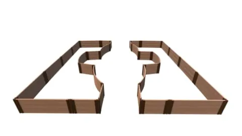 Frame It All Classic Sienna Walk-Through Inner Roboto Raised Garden Bed 14′ x 16′ x 16.5