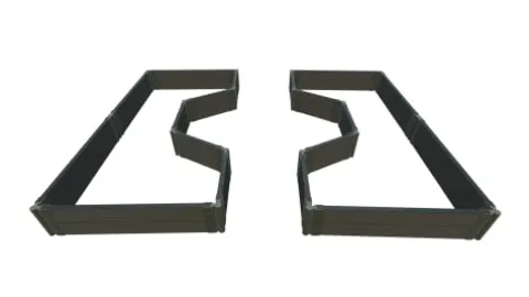 Frame It All Weathered 2″ Tool Free Full Hex Inner Walk-Through 2 LVL Weathered Wood 2