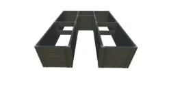 Frame It All Weathered 2″ Tool Free Slim U-Shaped Walk-in 4 LVL Cumberland Weathered Wood 2