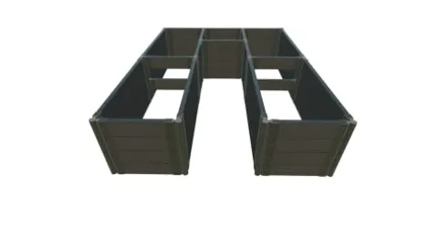 Frame It All Weathered 2″ Tool Free Slim U-Shaped Walk-in 4 LVL Cumberland Weathered Wood 2