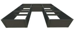 Frame It All Weathered 2″ Tool Free Jumbo U-Shaped Walk-in 4 LVL Weathered Wood 2