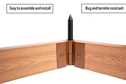 Frame It All Weathered Wood Walk-in U-Shape Raised Garden Bed 8′ x 8′ x 22