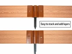 Frame It All Weathered Wood Walk-in U-Shape Raised Garden Bed 8′ x 8′ x 22