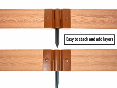 Frame It All Weathered Wood Walk-in U-Shape Raised Garden Bed 8′ x 8′ x 22