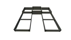 Frame It All Weathered Wood Walk-in U-Shape Terrace Garden Raised Bed 12′ x 12′ x 22″ Triple Tier