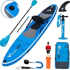 Freein Inflatable Stand Up Paddle Board Kayak SUP 10’/10’6”x31 x6 LightBlue